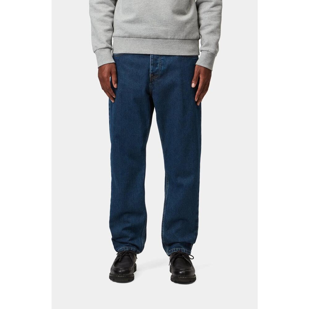 EUC Carhartt WIP Newel Pant Denim Blue Jeans, Men's 32, Relaxed Straight Tapered - Picture 2 of 7